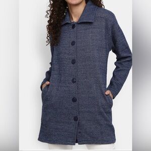 Blue Longline Cardigan / jacket.